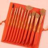 Makeup Brush Set Bristles Soft 11 Pieces Blush Loose Brush Beauty Makeup Tools Loose Brush Full Set(D) view 2
