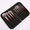12 Brushes Set Full Set Loose Powder Blush Eye Shadow Brushes Beauty Tools Mahogany Handle view 3