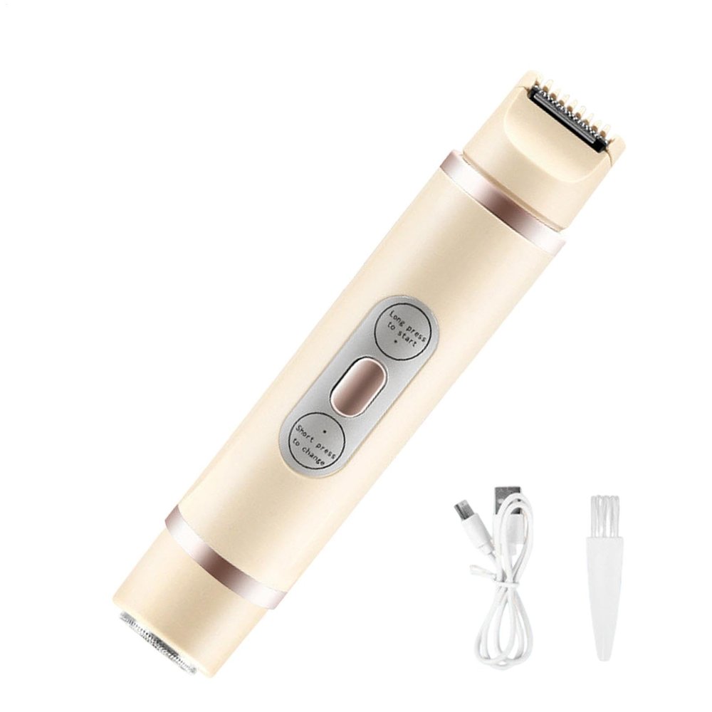 Electric Razors Women - Electric Shaver Women, Double Head Ladies Razor | Female Electric Waterproof Female Pocket USB Rechargeable Portable Body Trimmer for Girls Legs Body Hair