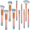 10pcs Makeup Brushes Set Foundation Powder Eye Shadow Blush Blending Lip Fan Make Up Brush Kit Cosmetic Tool Kit view 1