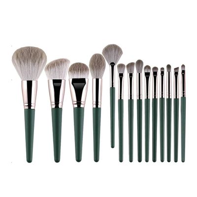 14Pcs Makeup Brushes Set Cosmetic Foundation Powder Blush Eye Shadow Lip Blend Wooden Make Up Brush Beauty Tool Kit