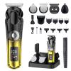 KOMINGDON 20 Piece Hair Clipper Beard Trimmer for Men, All-in-One Men's Grooming Kit for Nose,Ear,Body,Mustache, Cordless Electric Shaver Razor with IPX6 Waterproof,120-Min Runtime,LED Display view 1