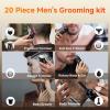 KOMINGDON 20 Piece Hair Clipper Beard Trimmer for Men, All-in-One Men's Grooming Kit for Nose,Ear,Body,Mustache, Cordless Electric Shaver Razor with IPX6 Waterproof,120-Min Runtime,LED Display view 4