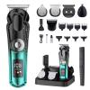 KOMINGDON 20 Piece Hair Clipper Beard Trimmer for Men, All-in-One Men's Grooming Kit for Nose,Ear,Body,Mustache, Cordless Electric Shaver Razor with IPX6 Waterproof,120-Min Runtime,LED Display view 1