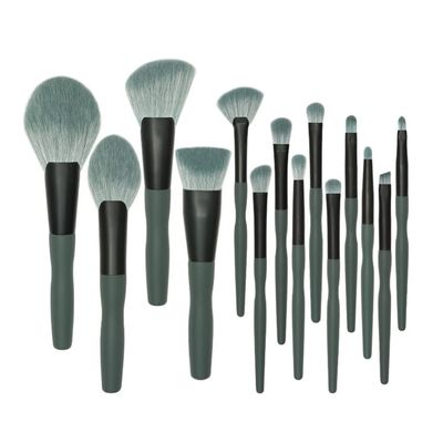 14pc Makeup Brush Set Full Set Large Fan Shaped Loose Powder Brush Beauty Tools Eye Shadow Brushes