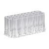 Ckuakiwu Makeup brush organizer: 26 transparent plastic standing slots with multi -size size, storage cosmetic brushes and support for countertop or view 4