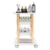 4-Tier Salon Rolling Cart Beauty Machine Facial Tray Trolley Stand for Storing Equipment and Tools Movable Storage Trolley with Wheels for Beauty Hair Salon Spa Home 15''19''32'' view 1