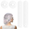 150 PCS Disposable Shower Caps Plastic Clear Shower Cap Elastic Waterproof Hair Bath Caps Thick Shower Cap for Women Hotel Hair Salon Travel Spa Home Use Beauty Salon Accessories Cleaning Supplies view 1