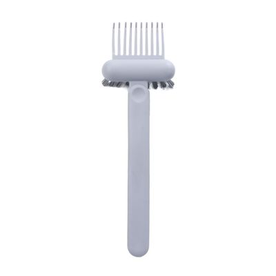 Plastic 2-In-1 Comb Cleaning Brush, Hair Brush Cleaning Tool Comb Brush Massage Tool(grey)