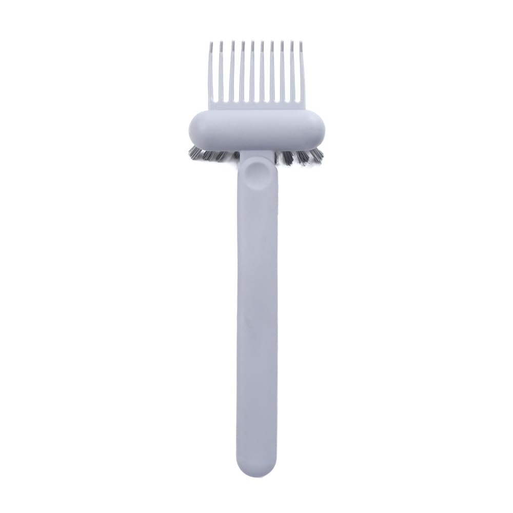 Plastic 2-In-1 Comb Cleaning Brush, Hair Brush Cleaning Tool Comb Brush Massage Tool(grey)