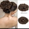 Bun Hair Piece Wavy Curly Hair Bun Scrunchies Extensions Synthetic Chignon Thick Updo Hairpieces for Women, (4) view 2