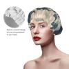 Alaska Mountains Shower Cap For Women Reusable Double Layers Bathing Bath Cap Hair Caps Waterproof Elastic Band Ladies Spa Salon Shower Hat Hair Caps view 4
