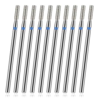 10 Pcs Cuticle Bit For Nail Drill, Small Medium Cuticle Ball Bits, Nail Drill Tips, Barrel Cuticles Bits, Diamond Nails Drills Bit,Electric for Drils Dead Skin Manicure Barrel