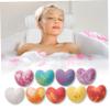 Bathroom pump set 9 pcs Baths with heart shape with essential oils for moisturizing skin, perfect for women and girls view 2