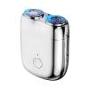 DJMAWEM Model Mini Dual-Head Electric Shaver, Dual Head Shaver, New Upgrade Pocket Shaver, USB Mini Shavers for Men, Washable Double Head Razor, Rechargeable Waterproof Electric for Men(Silver) view 1
