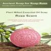 Aleppo Soap Bar with Rose Essential Oil, Natural Handmade, Chemical-Free, for Sensitive and Dry Skin view 3