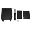 Dfmyhked Professional Rolling Makeup Train Case Large Capacity, 3-Drawer Design Salon Barber Case Traveling Cart with Wheels and Adjustable Pull Rod for Makeup Artists and Beauty Enthusiasts view 3