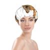 Akita Shower Cap For Women Reusable Double Layers Bathing Bath Cap Hair Caps Waterproof Elastic Band Ladies Spa Salon Shower Hat Hair Caps view 3