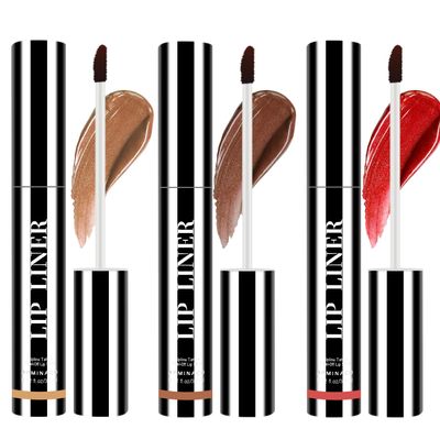 ARMINACO Lip Stain Peel Off for Women - 3 Color Set (Nude Brown, Red Brown, Classic Red) | Long Lasting, Waterproof, Non-Sticky, Hydrating | Peel Off Lip Tint Gloss Kit for Teens & Girls