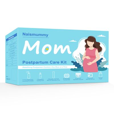 Postpartum Essentials Recovery Kit for Labor & Delivery  Nursing Pads, Peri Bottle, Ice Pack Pad, Postpartum Underwear, Disposable Bed Pads, Perineal Foam, 55 Piece Gift Set