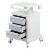 Beauty Salon Rolling Trolley Cart, 3-Layer Rolling Trays Beauty Hair Salon Instrument Tray Rolling Cart with Universal Wheel Strong Bearing Capacity for Beauty, Barber Shop, Spa Center Home Etc view 3