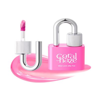 CORALHAZE Glow Lock Jelly Tint 106 Chewy, Hydrating Water Glow Lip Stain, Non-Sticky Juicy Gloss, Long Lasting Glass Shine & Dewy Finish, Lightweight Moisturizing Lip Care, Korean Makeup