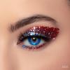 Holographic Face Glitter Gel Body Shimmer Makeup for for Hair, Face, Clavicle, Arm, Nail, Eyeshadow, Long Lasting Waterproof Mermaid Sequins Party Glitter for Rave Festival (USA Pride Body Glitter) view 2