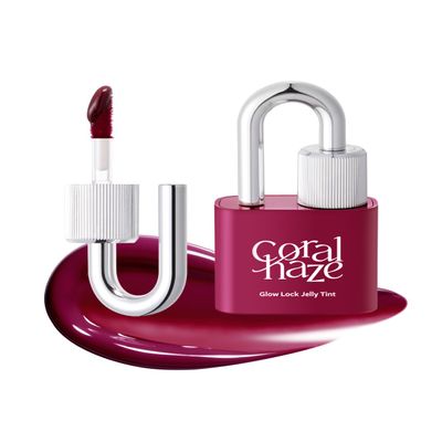 CORALHAZE Glow Lock Jelly Tint 108 Juicy, Hydrating Water Glow Lip Stain, Non-Sticky Juicy Gloss, Long Lasting Glass Shine & Dewy Finish, Lightweight Moisturizing Lip Care, Korean Makeup