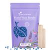Mallowwax Hard Wax Beads, 2LB Blue Wax for Full-Body Hair, Strong Grip for Thick Hair Removal, Waxing for Legs, Arms, Chest & Back, No Strips Needed, Easy to Use at Home or Salon view 1
