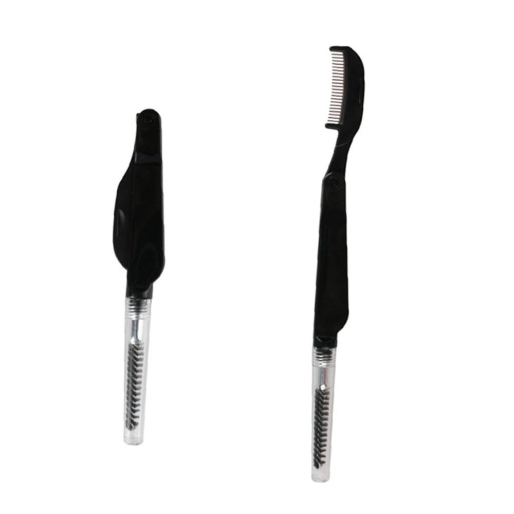 Healeved Precision Grooming Eyebrow Brush Comb Tool Set 2pcs for Women Girls Ladies