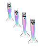 BAZEITFLOW 4pcs Men Nail Clippers Nail Scissors Trimmer File for Home Salon Use Stainless Steel view 1