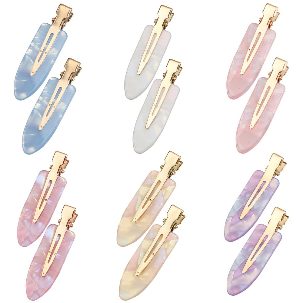 12 Pack No Crease Hair Clips Colorful No Bend Hairclips Flat Duckbill Clip Creaseless Hair Clips Flat Hairclip Alligator Hair Barrette Makeup Hair Clip Salon Hairstyle Accessories for Women Girls