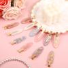 12 Pack No Crease Hair Clips Colorful No Bend Hairclips Flat Duckbill Clip Creaseless Hair Clips Flat Hairclip Alligator Hair Barrette Makeup Hair Clip Salon Hairstyle Accessories for Women Girls view 2