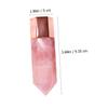 BAZEITFLOW 1pc Fine Oil Bottle Facial Massager Tool Rose Quartz Gua Board for Skincare and Face Beauty Essential Oil Diffuser for Improved Blood Circulation and Relaxation view 2