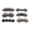 6PCS Set Ponytail Hairpins Alloy Vintage Style Lightweight French Hair Barrettes for Wedding Parties Festival view 1