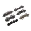 6PCS Set Ponytail Hairpins Alloy Vintage Style Lightweight French Hair Barrettes for Wedding Parties Festival view 3