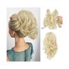 ZHONGCHENGWU Hair Buns, Adjustable Short Clip-In Ponytail with Voluminous Curls for Women Hairpieces For Women(Gold) view 1