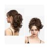 ZHONGCHENGWU Hair Buns, Adjustable Short Clip-In Ponytail with Voluminous Curls for Women Hairpieces For Women(Gold) view 2