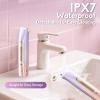 Bikini Trimmer for Women, 2 in 1 Women Electric Shaver Dual Head, Rechargeable Pubic Hair Trimmer with Waterproof, Painless Silk Glide Pro Shaver for Underarm Leg Arm Body Face Private Area view 3