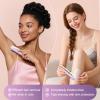 Bikini Trimmer for Women, 2 in 1 Women Electric Shaver Dual Head, Rechargeable Pubic Hair Trimmer with Waterproof, Painless Silk Glide Pro Shaver for Underarm Leg Arm Body Face Private Area view 4
