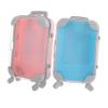 DEARMAMY 2pcs Mini Makeup Storage Box Luggage Case for Boys and Girls Eyelash Packaging Box Portable Suitcase Design view 1