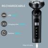 4-in-1 Electric Shaver, USB Rechargeable Shaver with Beard Trimmer, Facial Cleaning Brush, Nose Hair Trimmer, sideburns Cutter view 3