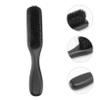 Vaguelly 1pc Handle Beard Brush Bristle Ergonomic Design for Men Grooming for Beard Types Practical Black view 4