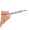 Rhinestone Hair Pins 2 Pairs Metal Alloy Hair Clips Silver for Women view 4