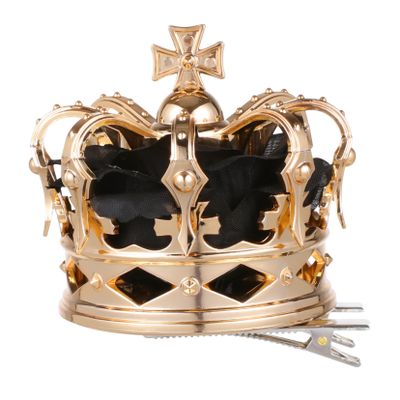 BAZEITFLOW 1pc Crown Hairpin for Halloween Parties Coronation Headdress Party Hair Accessories Charming Design for Festive Celebrations