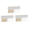 BAZEITFLOW 3pcs Copper Wire Nail Drill Cleaning Brush for Manicure Lightweight and Compact Nail Bit Cleaners for Salon Use view 1