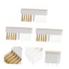 BAZEITFLOW 3pcs Copper Wire Nail Drill Cleaning Brush for Manicure Lightweight and Compact Nail Bit Cleaners for Salon Use view 3