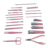 21Pcs High Sharpness Stainless Steel Manicure Tools Set, Nail Clipper Kit with Storage Box for Hand Foot Face Care, Includes Ear Pick Pin and More view 2