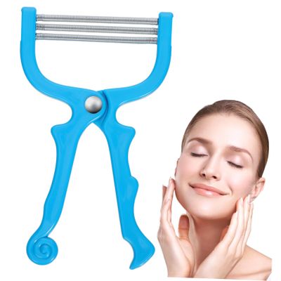 PartyKindom Facial Hair Removing Brush Spring Epilator Handle Face Trimmer for Women Smooth Makeup Forehead Cheeks
