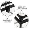 FOMIYES Portable Lockable Jewelry Organizer and Transparent Makeup Storage Box for Travel Clear Crown Case with Padlock and Keys for Vanity Bathroom and Dresser Use view 3